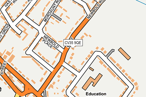 CV35 9QE map - OS OpenMap – Local (Ordnance Survey) CV35 9QE map - OS OpenMap – Local (Ordnance Survey)
