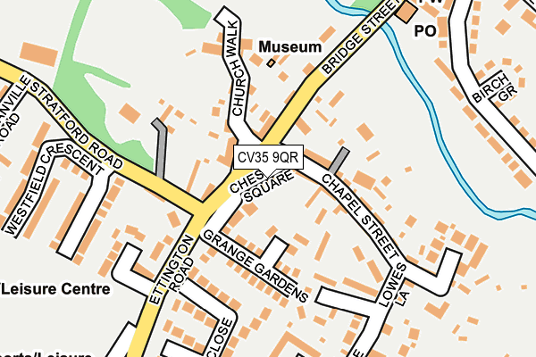 CV35 9QR map - OS OpenMap – Local (Ordnance Survey) CV35 9QR map - OS OpenMap – Local (Ordnance Survey)