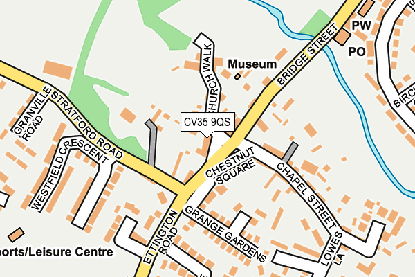 CV35 9QS map - OS OpenMap – Local (Ordnance Survey) CV35 9QS map - OS OpenMap – Local (Ordnance Survey)
