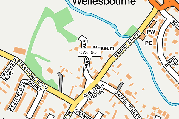 CV35 9QT map - OS OpenMap – Local (Ordnance Survey) CV35 9QT map - OS OpenMap – Local (Ordnance Survey)