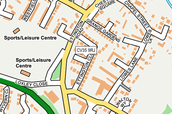 CV35 9RJ map - OS OpenMap – Local (Ordnance Survey) CV35 9RJ map - OS OpenMap – Local (Ordnance Survey)