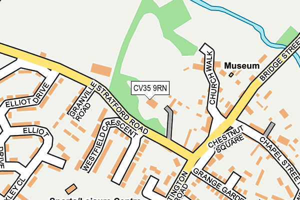 CV35 9RN map - OS OpenMap – Local (Ordnance Survey)