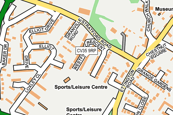 CV35 9RP map - OS OpenMap – Local (Ordnance Survey) CV35 9RP map - OS OpenMap – Local (Ordnance Survey)