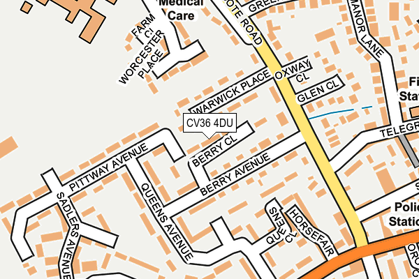 CV36 4DU map - OS OpenMap – Local (Ordnance Survey) CV36 4DU map - OS OpenMap – Local (Ordnance Survey)