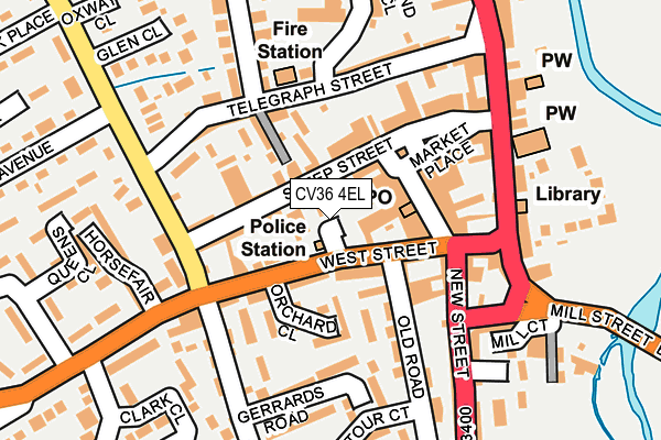 CV36 4EL map - OS OpenMap – Local (Ordnance Survey) CV36 4EL map - OS OpenMap – Local (Ordnance Survey)
