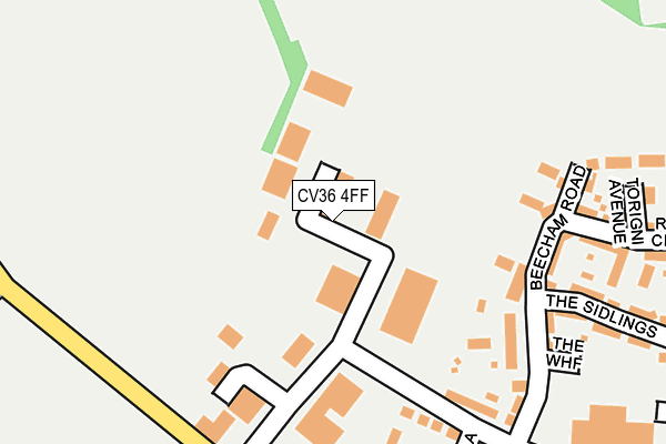 CV36 4FF map - OS OpenMap – Local (Ordnance Survey) CV36 4FF map - OS OpenMap – Local (Ordnance Survey)