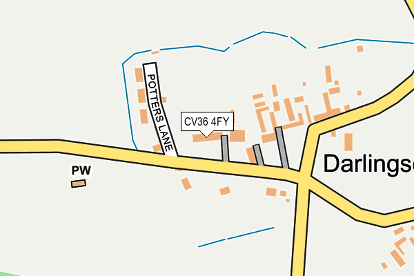 CV36 4FY map - OS OpenMap – Local (Ordnance Survey) CV36 4FY map - OS OpenMap – Local (Ordnance Survey)