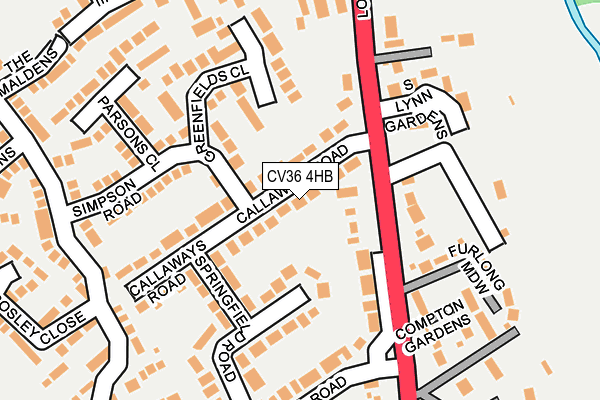 CV36 4HB map - OS OpenMap – Local (Ordnance Survey) CV36 4HB map - OS OpenMap – Local (Ordnance Survey)
