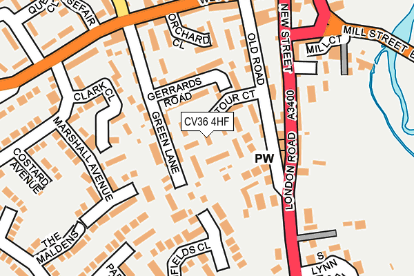 CV36 4HF map - OS OpenMap – Local (Ordnance Survey) CV36 4HF map - OS OpenMap – Local (Ordnance Survey)