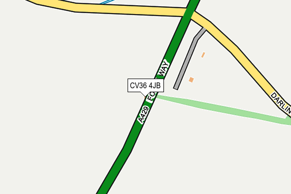 CV36 4JB map - OS OpenMap – Local (Ordnance Survey) CV36 4JB map - OS OpenMap – Local (Ordnance Survey)