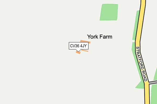 CV36 4JY map - OS OpenMap – Local (Ordnance Survey) CV36 4JY map - OS OpenMap – Local (Ordnance Survey)