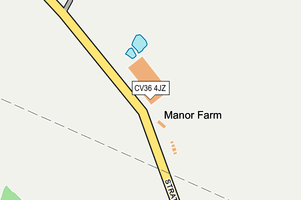 CV36 4JZ map - OS OpenMap – Local (Ordnance Survey) CV36 4JZ map - OS OpenMap – Local (Ordnance Survey)