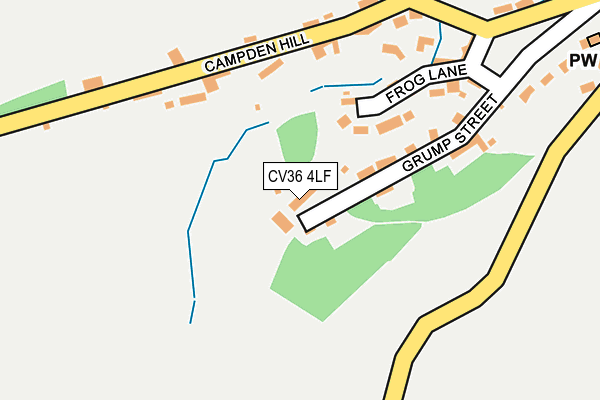 CV36 4LF map - OS OpenMap – Local (Ordnance Survey) CV36 4LF map - OS OpenMap – Local (Ordnance Survey)