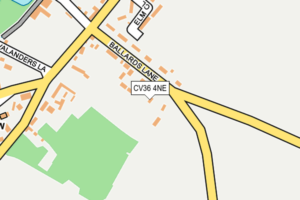 CV36 4NE map - OS OpenMap – Local (Ordnance Survey) CV36 4NE map - OS OpenMap – Local (Ordnance Survey)