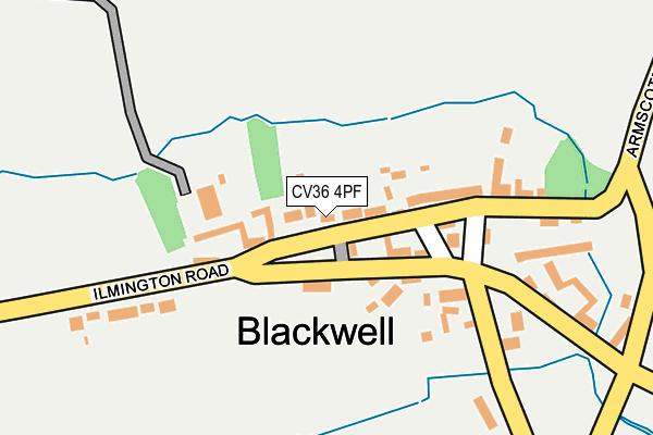 CV36 4PF map - OS OpenMap – Local (Ordnance Survey) CV36 4PF map - OS OpenMap – Local (Ordnance Survey)