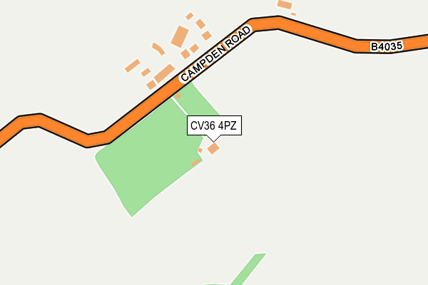 CV36 4PZ map - OS OpenMap – Local (Ordnance Survey) CV36 4PZ map - OS OpenMap – Local (Ordnance Survey)
