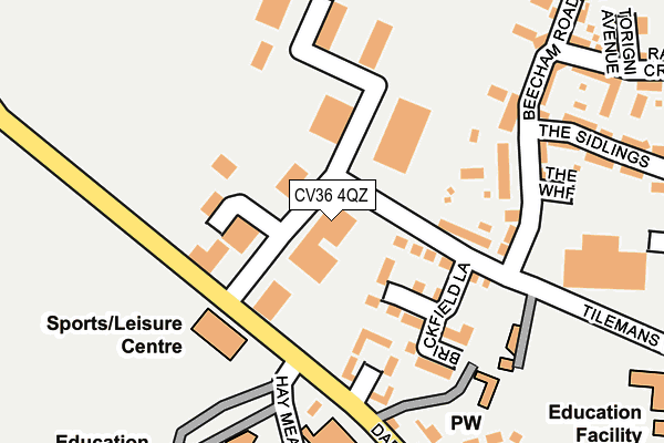 CV36 4QZ map - OS OpenMap – Local (Ordnance Survey) CV36 4QZ map - OS OpenMap – Local (Ordnance Survey)