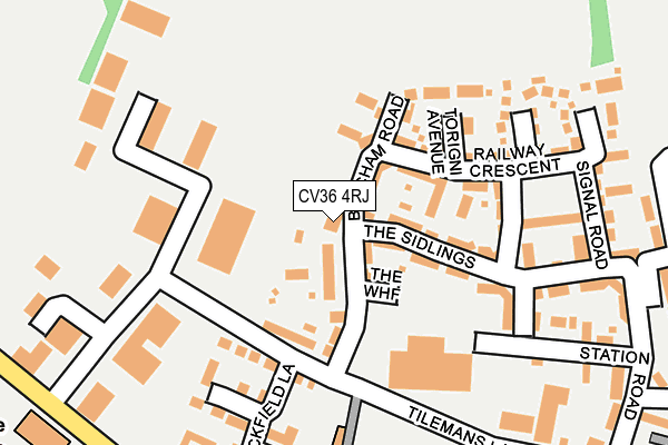 CV36 4RJ map - OS OpenMap – Local (Ordnance Survey) CV36 4RJ map - OS OpenMap – Local (Ordnance Survey)