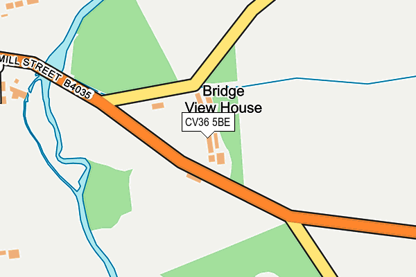 CV36 5BE map - OS OpenMap – Local (Ordnance Survey) CV36 5BE map - OS OpenMap – Local (Ordnance Survey)