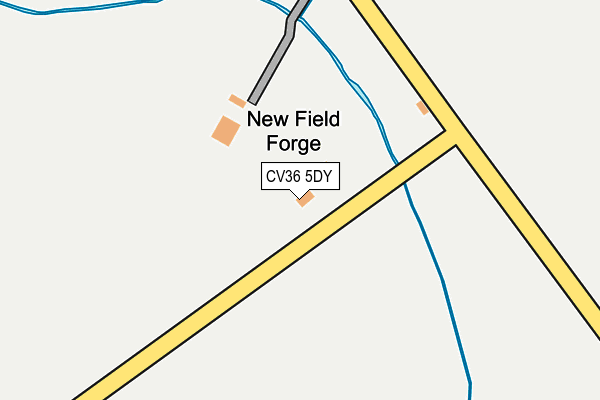 CV36 5DY map - OS OpenMap – Local (Ordnance Survey) CV36 5DY map - OS OpenMap – Local (Ordnance Survey)