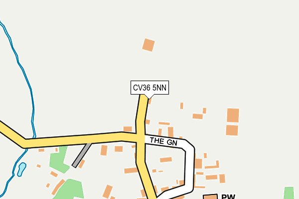 CV36 5NN map - OS OpenMap – Local (Ordnance Survey) CV36 5NN map - OS OpenMap – Local (Ordnance Survey)