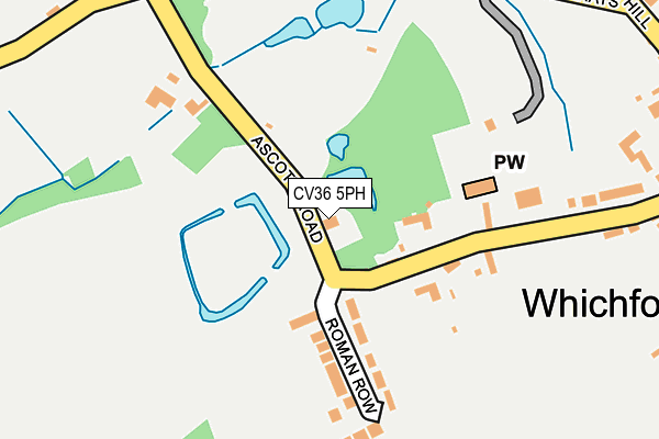 CV36 5PH map - OS OpenMap – Local (Ordnance Survey) CV36 5PH map - OS OpenMap – Local (Ordnance Survey)