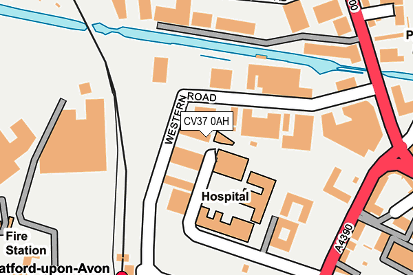 CV37 0AH map - OS OpenMap – Local (Ordnance Survey) CV37 0AH map - OS OpenMap – Local (Ordnance Survey)