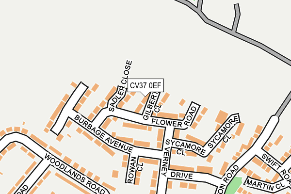 CV37 0EF map - OS OpenMap – Local (Ordnance Survey) CV37 0EF map - OS OpenMap – Local (Ordnance Survey)