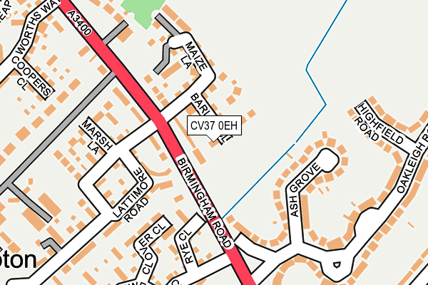 CV37 0EH map - OS OpenMap – Local (Ordnance Survey) CV37 0EH map - OS OpenMap – Local (Ordnance Survey)