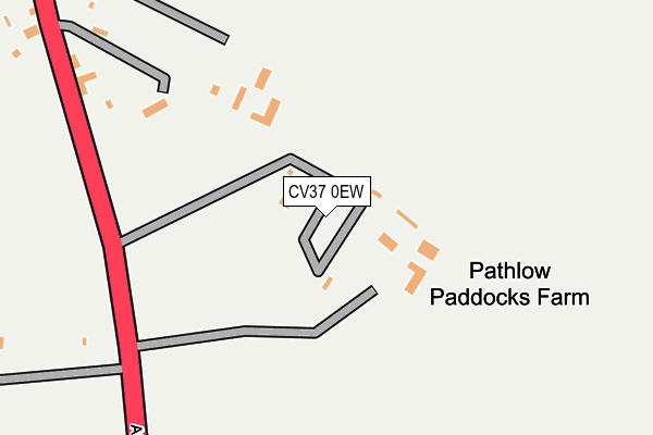 CV37 0EW map - OS OpenMap – Local (Ordnance Survey) CV37 0EW map - OS OpenMap – Local (Ordnance Survey)