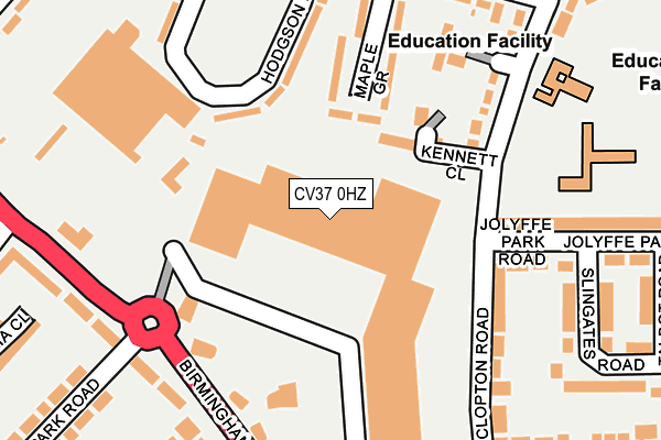 CV37 0HZ map - OS OpenMap – Local (Ordnance Survey) CV37 0HZ map - OS OpenMap – Local (Ordnance Survey)