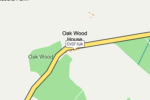 CV37 0JA map - OS OpenMap – Local (Ordnance Survey) CV37 0JA map - OS OpenMap – Local (Ordnance Survey)