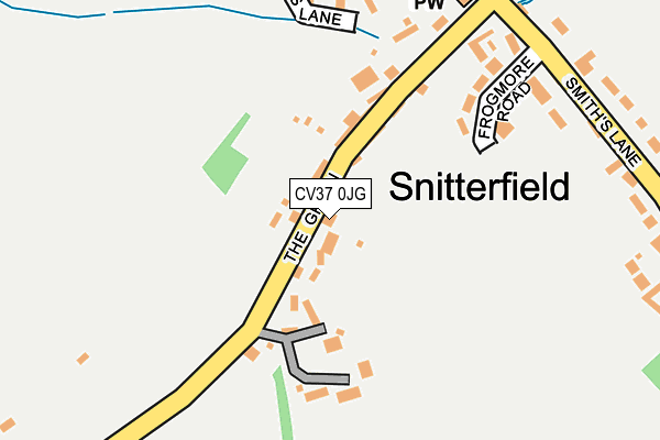 CV37 0JG map - OS OpenMap – Local (Ordnance Survey) CV37 0JG map - OS OpenMap – Local (Ordnance Survey)