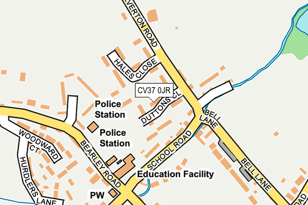 CV37 0JR map - OS OpenMap – Local (Ordnance Survey) CV37 0JR map - OS OpenMap – Local (Ordnance Survey)