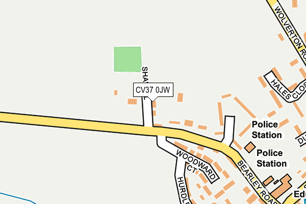 CV37 0JW map - OS OpenMap – Local (Ordnance Survey) CV37 0JW map - OS OpenMap – Local (Ordnance Survey)