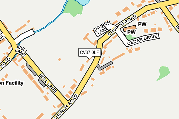 CV37 0LF map - OS OpenMap – Local (Ordnance Survey) CV37 0LF map - OS OpenMap – Local (Ordnance Survey)
