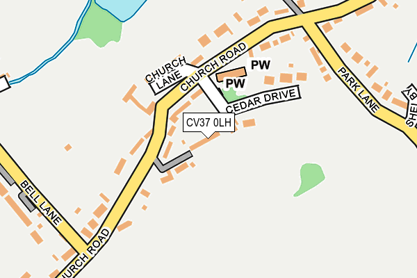 CV37 0LH map - OS OpenMap – Local (Ordnance Survey) CV37 0LH map - OS OpenMap – Local (Ordnance Survey)
