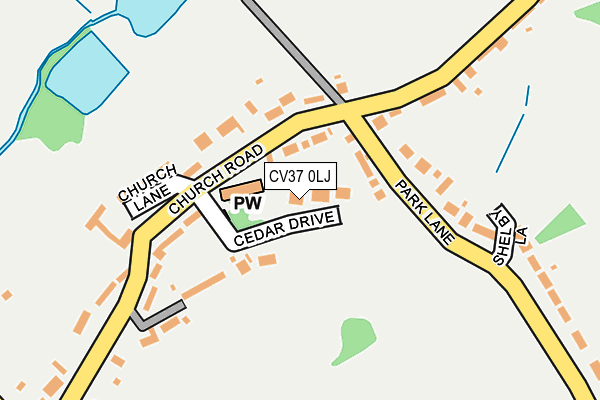 CV37 0LJ map - OS OpenMap – Local (Ordnance Survey) CV37 0LJ map - OS OpenMap – Local (Ordnance Survey)
