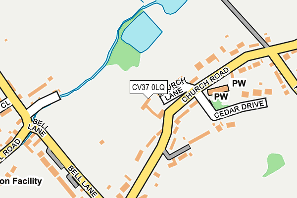 CV37 0LQ map - OS OpenMap – Local (Ordnance Survey) CV37 0LQ map - OS OpenMap – Local (Ordnance Survey)