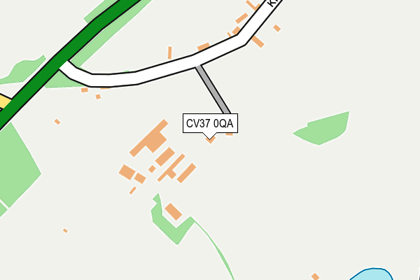 CV37 0QA map - OS OpenMap – Local (Ordnance Survey) CV37 0QA map - OS OpenMap – Local (Ordnance Survey)
