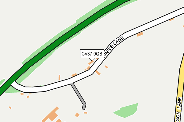 CV37 0QB map - OS OpenMap – Local (Ordnance Survey) CV37 0QB map - OS OpenMap – Local (Ordnance Survey)