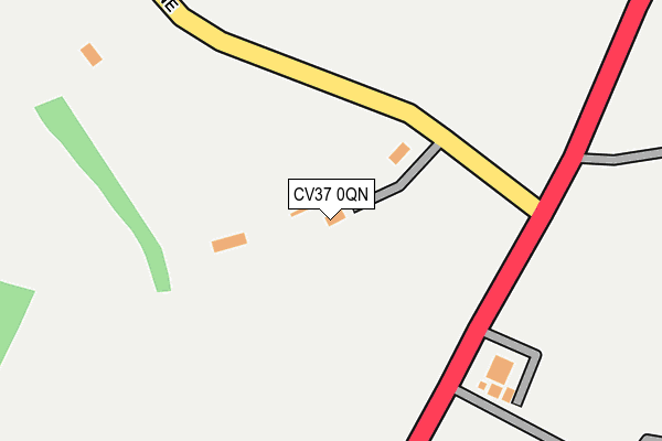 CV37 0QN map - OS OpenMap – Local (Ordnance Survey) CV37 0QN map - OS OpenMap – Local (Ordnance Survey)