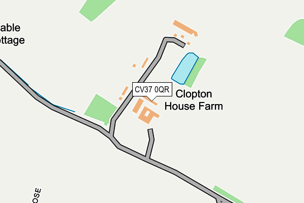 CV37 0QR map - OS OpenMap – Local (Ordnance Survey) CV37 0QR map - OS OpenMap – Local (Ordnance Survey)