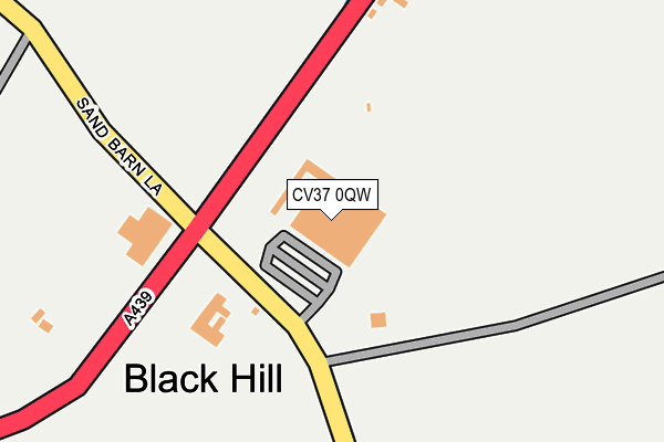 CV37 0QW map - OS OpenMap – Local (Ordnance Survey) CV37 0QW map - OS OpenMap – Local (Ordnance Survey)