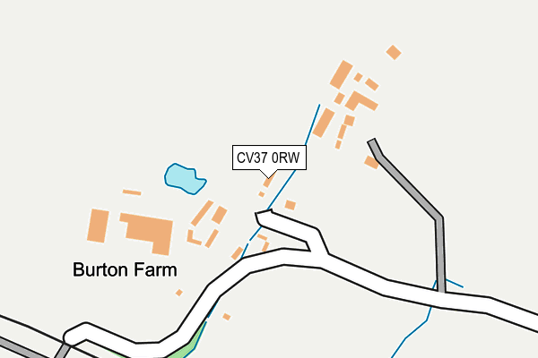 CV37 0RW map - OS OpenMap – Local (Ordnance Survey) CV37 0RW map - OS OpenMap – Local (Ordnance Survey)