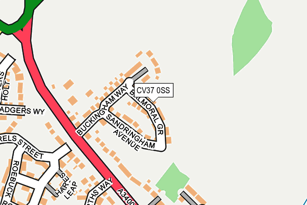 CV37 0SS map - OS OpenMap – Local (Ordnance Survey) CV37 0SS map - OS OpenMap – Local (Ordnance Survey)