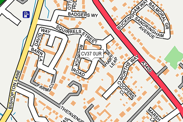 CV37 0UR map - OS OpenMap – Local (Ordnance Survey) CV37 0UR map - OS OpenMap – Local (Ordnance Survey)