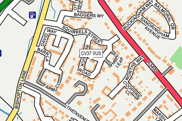 CV37 0US map - OS OpenMap – Local (Ordnance Survey) CV37 0US map - OS OpenMap – Local (Ordnance Survey)