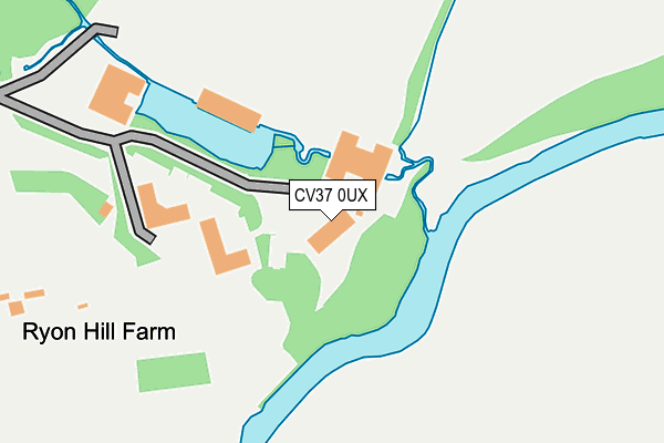 CV37 0UX map - OS OpenMap – Local (Ordnance Survey) CV37 0UX map - OS OpenMap – Local (Ordnance Survey)