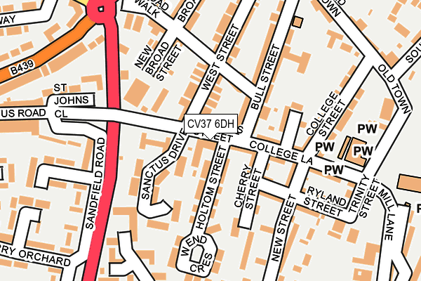 CV37 6DH map - OS OpenMap – Local (Ordnance Survey) CV37 6DH map - OS OpenMap – Local (Ordnance Survey)